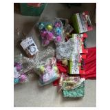 STAR CHRISTMAS TREE TOPPER, TINSEL, ORNAMENTS,