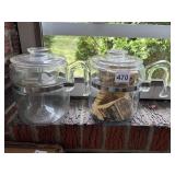 PYREX GLASS STORE TOP COFFEE PERCOLATORS