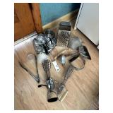 VINTAGE HAND MIXERS, DOUGH CUTTER, GRATER,