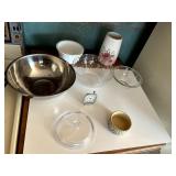 ROSEVILLE POTTERY RAMEKIN, LARGE STAINLESS MIXING