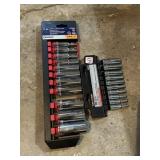 KOBALT 3/8" DEEP SOCKET SET, TASK FORCE 1/4"