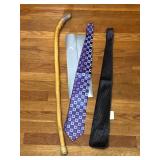 NEW CITY OF LONDON NECKTIE, WOOD CANE, NEW