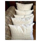 5 AMAZING DELUXE DOWN PILLOWS, ALL WITH SERTA