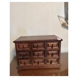 JEWELRY BOX WITH 6 DRAWERS