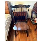 L HITCHCOCK STENCIL BACK SIDE CHAIR