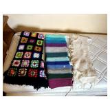 HAND MADE AFGHANS, GRANNY SQUARES