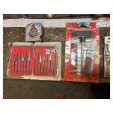 GLASS CUTTER, SOCKET AND BIT SET, TAPE MEASURE,