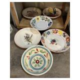 DECORATIVE SERVING BOWLS INCLUDING ROSEVILLE,