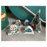 MADE IN JAPAN CARDBOARD CHRISTMAS HOUSES AND