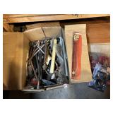 BOX OF COPPER PLUMING REPAIR PARTS AND BITS AND