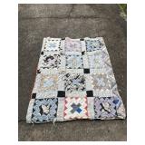 HAND SEWN QUILT, NEEDS REPAIRS, ONE OF THE