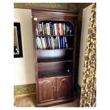 BOOKCASE CABINET WALL UNIT, 34X14X78