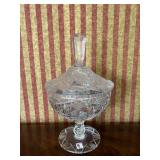 LARGE FOOTED COMPOTE WITH LID