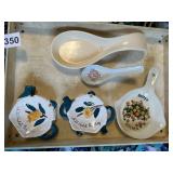 TEA BAG RESTS, SPOON RESTS