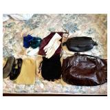 JAMESLEE PATCHWORK BROWN LEATHER PURSE, SHAVE