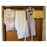 ROUND TABLECLOTHS, APRONS, DRESSER SCARVES