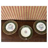 2 IMPERIAL BY SALEM 23 KARAT GOLD DECORATED