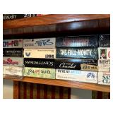 ENTIRE SHELF OF VHS TAPES