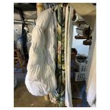 DOWN PADDED QUEEN SIZE MATTRESS PAD, WHITE BED