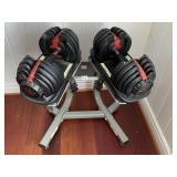 BOW FLEX ADJUSTABLE WEIGHTS 5 LB. TO 52.5 LBS. W/