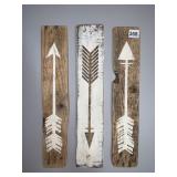 WOOD ARROWS 17" X 3.5"