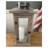 14" H WOOD LANTERN