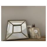 ACCENT MIRROR AND GLASS JAR