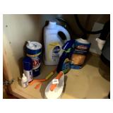 CLEANING PLEDGE FLOORS, BRUSHES