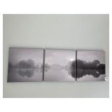 9" X 9" - 3 SECTION PRINTS ON CANVAS