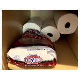 CHARCOAL FOR GRILL & 3 NEW PAPER TOWELS
