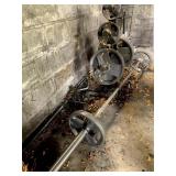 GYM SET W/ BAR, PLATES, RACK