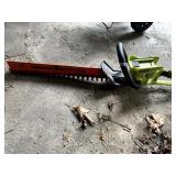 RYOBI HEDGE TRIMMER NO BATTERY AND SPREADER