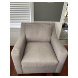 GRAY ARMCHAIR MATCHES SOFA 38" W X 42"D