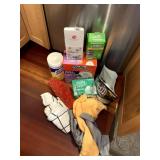 HAND TOWELS, GARBAGE BAGS HALF FULL FINISH DISH