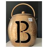 METAL HAMMERED ALUMINUM - 15" H W/ HANDLE CUTOUT