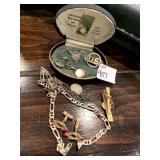 17" LARGE LINK STERLING CHAIN, U.S. PIN, U S P O