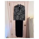 ALEX EVENINGS SZ L JACKET WITH SPAGHETTI STRAP