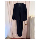 NWT STUDIO I SZ 12 NAVY 2 PC SET, EMBELLISHED
