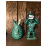 MADE IN MEXICO AZTEC LOOK EMPTY LIQUOR BOTTLES