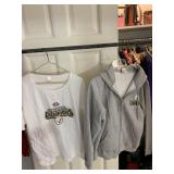 WOOL BLEND RED SWEATER, STEELER XL HOODIE, ETC.