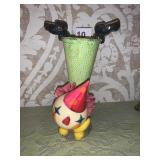 PAPIER MACHE CLOWN VASE