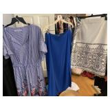 LAUREN SIZE 12 BLUE DOUBLE SLIT SKIRT, NYCC L