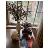 NAMBE CANDLE HOLDER, LENOX VIOLETS VASE, LIMOGES