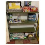 4 TIER AVOCADO GREEN METAL SHELF