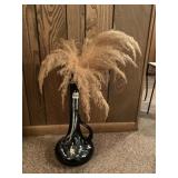 ROYAL HAEGER DRIP GLAZE POTTERY TALL HANDLED