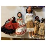 NATIVE AMERICAN SOUVENIR DOLLS