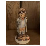 FULL BEE HUMMEL OF BOY AND HIS DOLL, MINOR CHIP