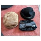 FELT HAT WITH FAUX FUR TRIM MADE IN ITALY AND