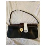 BRAHMIN BLACK/BROWN LEATHER PURSE