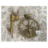 BRASS ANIMAL AND FINIAL